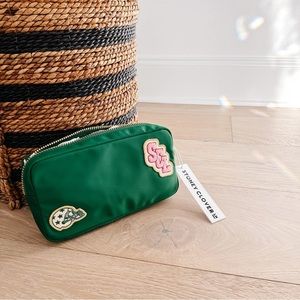 NWT Stoney Clover Lane Emerald Small Pouch with Football Patches